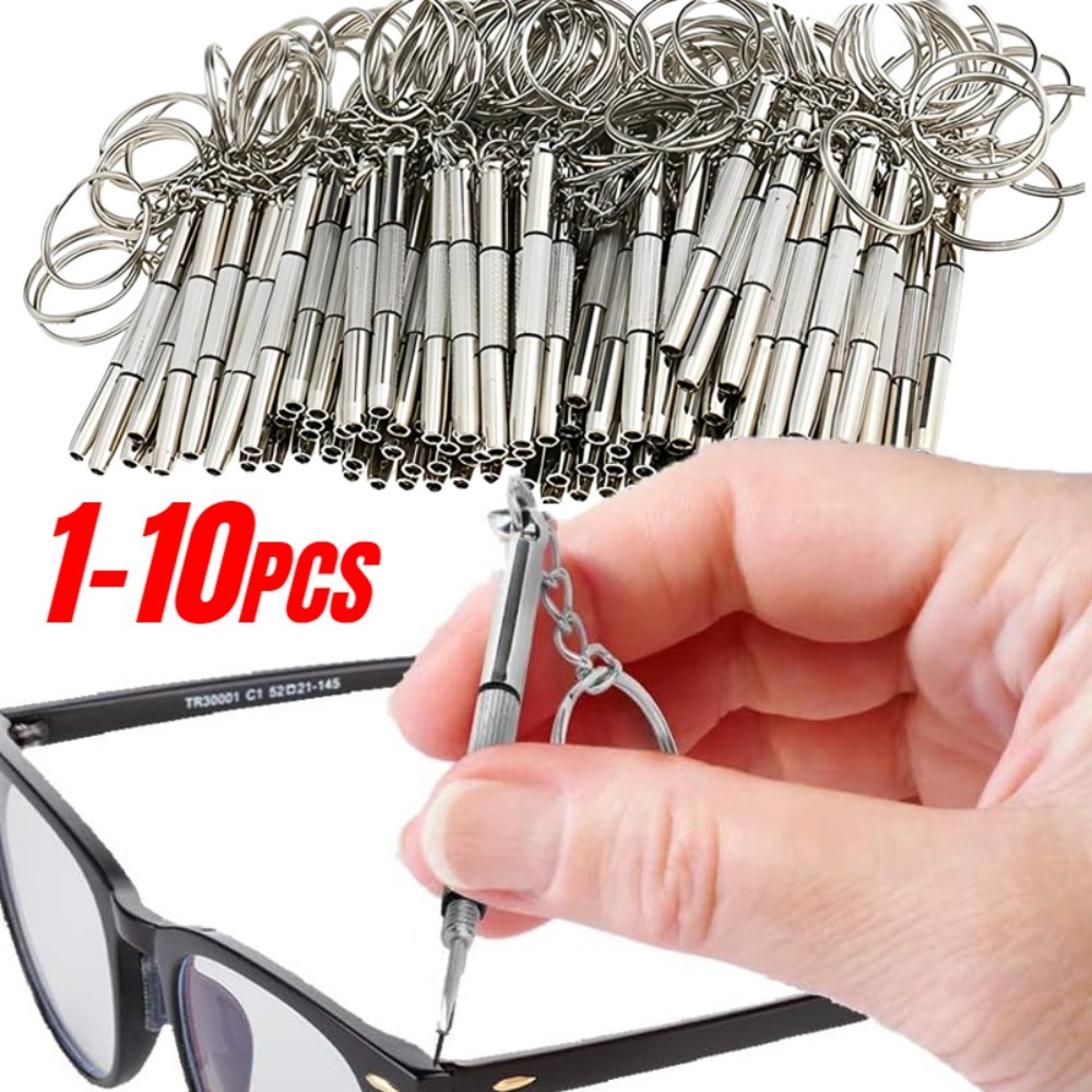 Watch Repair Tool Kit - 1/3/5/10 휴대용 안경 수리 드라이버 키체인