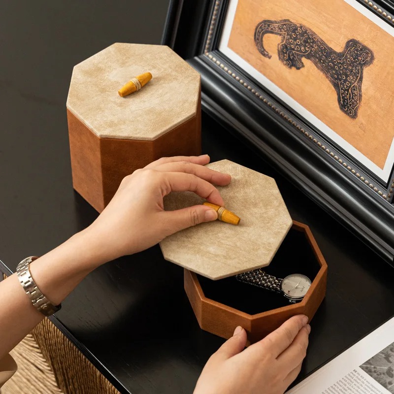 이탈리아 시계 정리함 부드러운 플록 가죽 고급 팔각형  - Jewelry Watches Luxury 리뷰 및 가격