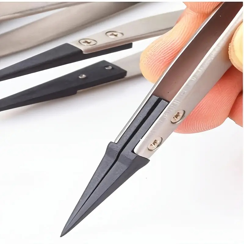1 Pcs ESD 안전 정밀 핀셋 전자 제품 보석 수리 - Jewelry Repair & Watches Photos 리뷰 및 가격