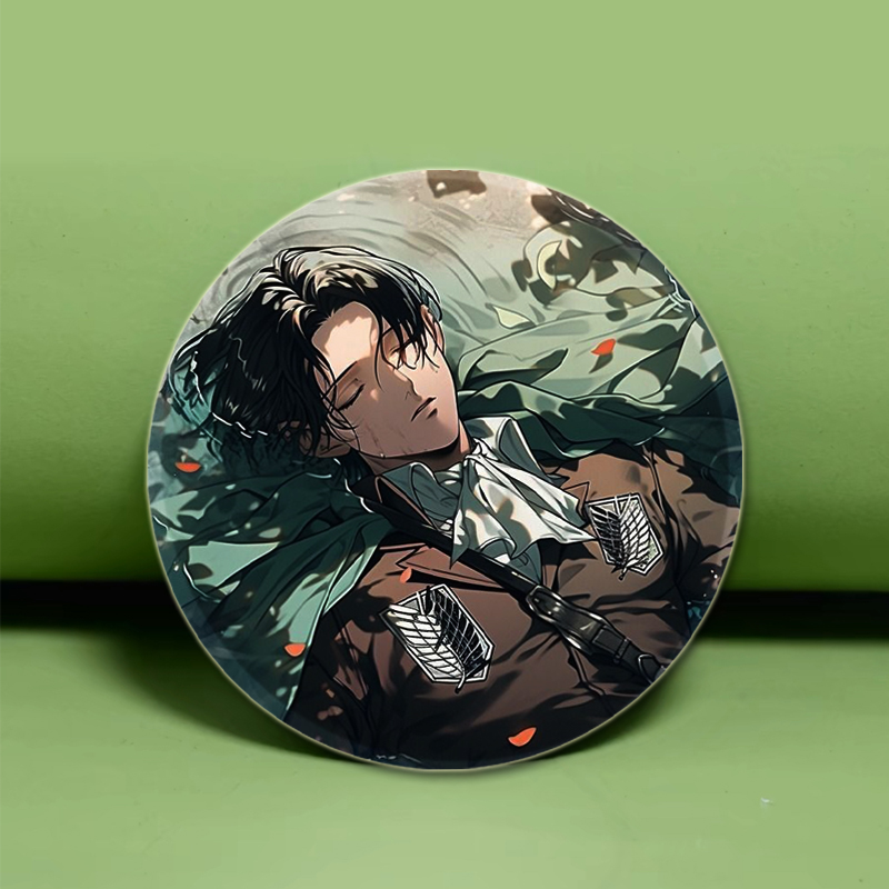 58mm Levi Ackerman 애니메이션 캐릭터 배 - Levi Jewelry & Watches Inc 리뷰 및 가격
