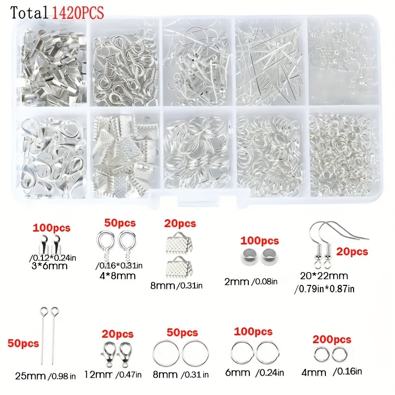 1420개 1박스 쥬얼리 부자재 세트 귀걸이 만들기 키 - Jewelry Repair & Watches Photos 리뷰 및 가격